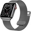 ivandar magnetic stainless steel mesh loop compatible with apple watch bands 41mm 40mm 38mm 45mm 44mm 42mm cell phones & accessories logo