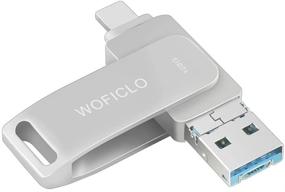 img 4 attached to 💾 128GB Gray Flash Drive Memory Stick - WOFICLO USB Drive Photo-Stick for External Phone/Pad/Android/Mac/PC Storage