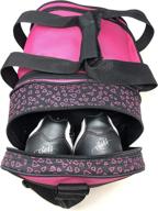 savi pink hearts single bowling bag: stylish 1-ball tote with 🎳 adjustable shoulder strap – fits women's bowling shoes up to size 11 логотип