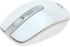 img 4 attached to 🖱️ Quiet Ergonomic Wireless Mouse for Laptop & Computer with USB, Silent Cordless Mice with 3 DPI Levels for Chromebook (White)