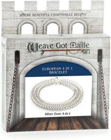 img 2 attached to 📦 Weave Got Maille Kit: European 4 in 1 Bracelet Chainmaille - Silver