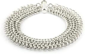 img 1 attached to 📦 Weave Got Maille Kit: European 4 in 1 Bracelet Chainmaille - Silver