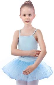 img 4 attached to 🩰 AUKARENY Girls' Dance Leotard with Skirted Camisole Ballet Tutu
