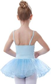 img 2 attached to 🩰 AUKARENY Girls' Dance Leotard with Skirted Camisole Ballet Tutu