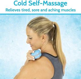 img 2 attached to Arctic Flex Cold Massage Ball Roller (2-Pack): Effective 🧊 Mini Cryo Massager for Back, Arm, Calf, Deep Tissue, and Face