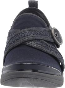 img 3 attached to Step into Comfort and Style with BZees Indigo Black Cloudlite Mesh Women's Athletic Shoes