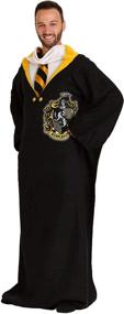 img 3 attached to 🧥 Cozy Harry Potter Comfy Throw Blanket with Sleeves, 48 x 71 Inches - Hufflepuff Rules!