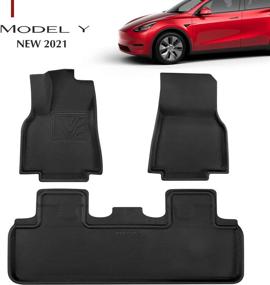 img 4 attached to 🔧 Улучшите свою Tesla Model Y 2021 года с матаами Farasla с переработанными креплениями передних сидений