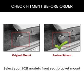 img 3 attached to 🔧 Улучшите свою Tesla Model Y 2021 года с матаами Farasla с переработанными креплениями передних сидений
