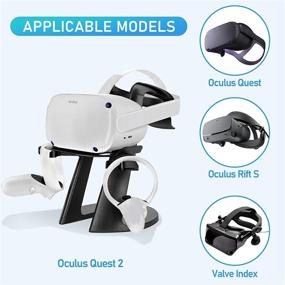 img 4 attached to 🔥 SARLAR VR Stand: Премиум держатель для дисплея для гарнитуры Oculus Quest 2/ Quest/ Rift S/ Valve Index и сенсорных контроллеров - необходимые аксессуары