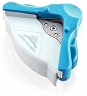 blue corner rounder with chips tray, chrir.w angle eater cutter tool for scrapbooking, photo, and paper - 5mm size logo