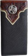 👝 men's western concho leather bifold wallet - stylish accessories for gentlemen logo