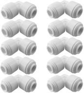 🚰 high-quality puresec 1/4 ro tubing elbow connector 90 degree - pack of 10 - perfect for ro/di water filter system and aquarium logo