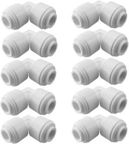 img 3 attached to 🚰 High-Quality PureSec 1/4 RO Tubing Elbow Connector 90 Degree - Pack of 10 - Perfect for RO/DI Water Filter System and Aquarium