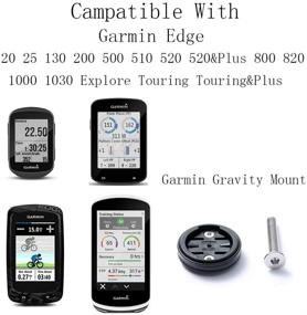 img 1 attached to 🚴 Улучшите свой Garmin Edge опыт: Крепление для штока Corki и заглушка Gravity Cap Black для Garmin горного велосипеда, крепление Varia RDU.