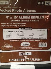 img 1 attached to 📜 Authentic Pioneer 8x10 refill pages for pocket album - 10 pages (5 sheets)