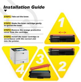 img 2 attached to V4INK Compatible TN-433 TN-431 Toner Cartridge Set for Brother Mfc-L8900Cdw, Mfc-L8610Cdw, Hl-L8260Cdw, Hl-L8360Cdw, Hl-L8360Cdwt, Hl-L9310CDW - Color Set