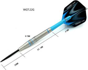 img 3 attached to 🎯 CUESOUL Glory Series Professional Tungsten Steel Tip Dart Set - 85% Tungsten, 22g/24g/26g