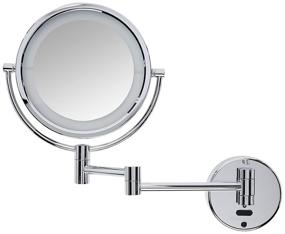 img 3 attached to 💡 Sharper Image Wall Mount Sensor Mirror with LED Lights - Chrome, 4 lbs