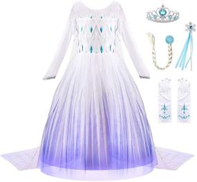 img 4 attached to 👸 JerrisApparel Princess Costume Halloween Accessories Dress Up Kit - Perfect for Pretend Play and Fun Parties!