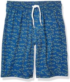 img 2 attached to Trunk Green Sharks 🦈 Boys' Swimwear by Amazon Essentials