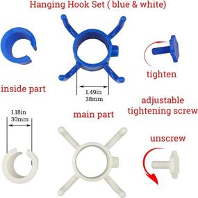 img 1 attached to 🏖️ Sturdy Beach Umbrella Sand Anchor with 2 Hanging Hooks, Secure Stand Holder for Outdoor Patio Umbrellas, Heavy-Duty Design with 5-Spiral Screw Resisting Strong Winds, Universal Fit for All Beach Accessories