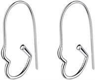 dainty safety pin love heart earrings: 25mm small hoop dangle, silver plated hypoallergenic earrings for women & girls, perfect gifts for girlfriend's birthday, christmas logo