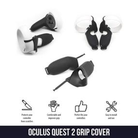img 3 attached to 🎮 Wasserstein Touch Controller Grip Cover for Oculus Quest 2 – Enhanced Protection and Comfort for VR gamers