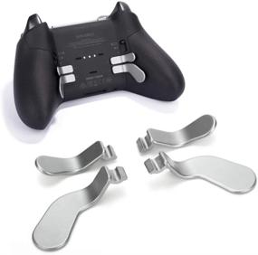 img 4 attached to 🎮 TOMSIN Xbox One Elite Controller Series 2 Replacement Paddles - 4 Metal Stainless Steel Interchangeable Parts (2 Medium & 2 Mini) - Silver