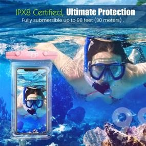 img 2 attached to HeySplash Waterproof Underwater Cellphone Compatible Cell Phones & Accessories for Cases, Holsters & Clips