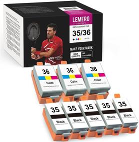 img 4 attached to 🖨️ LemeroUexpect Ink Cartridge Replacement for Canon PGI-35 CLI-36 - Compatible with PIXMA TR150, IP110, IP100, Mini260, Mini320 Printer - 8-Pack (5 Black 3 Tri-Color)