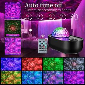 img 1 attached to 🌟 Fire Star Projector: Galaxy Light Starlight Night Lamp with Bluetooth, Timer, Music, Remote Control, and Real Room LED Ocean Wave Cloud Stars - Perfect for Kids, Adults, Bedroom, Ceiling, and Toddler