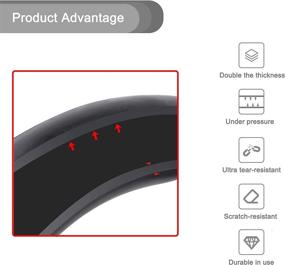 img 2 attached to 🛴 TOMALL Double Thickness Inner Tubes: 8.5 Inch Rubber Tires for Xiaomi M365 Electric Scooter - High-Performance 8 1/2x2 Replacement Tyres