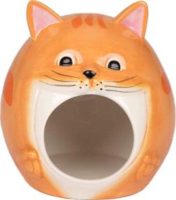 img 1 attached to Tabby Cat Hideout Ceramic by Ware Manufacturing: Optimize Your Cat's Comfort and Hideaway Experience