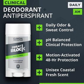 img 2 attached to SweatBlock Clinical Solid Deodorant + 2 DRIBOOST Clinical Protection Antiperspirant 💦 Wipes: Ultimate Sweat & Odor Protection Combo - Solid Deodorant + 2 Wipes