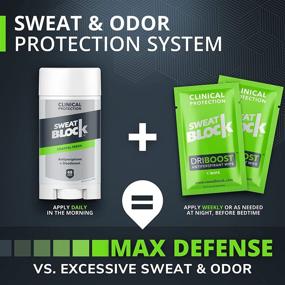 img 3 attached to SweatBlock Clinical Solid Deodorant + 2 DRIBOOST Clinical Protection Antiperspirant 💦 Wipes: Ultimate Sweat & Odor Protection Combo - Solid Deodorant + 2 Wipes