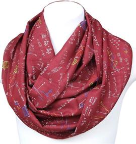 img 1 attached to 🧣 Infinity Scarf for Women Engineers, Teachers, and Math Nerds – Di Capanni Math Algebra Mathematics Accessories for Her Geeky Students