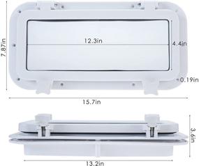img 2 attached to Amarine Made Rectangle Portlight Porthole Replacement