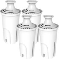 💧 enhance your hydration routine with premium hiwater standard replacement filters for brita pitchers, dispensers (4 pack) logo