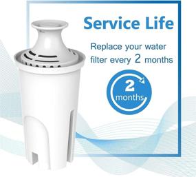 img 1 attached to 💧 Enhance Your Hydration Routine with Premium HiWater Standard Replacement Filters for Brita Pitchers, Dispensers (4 Pack)