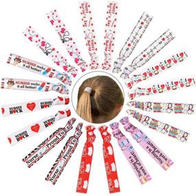 img 3 attached to 🎀 Nursing Hair Tie Set: Perfect Accessories & Gifts for Nurses, Teachers, Graduates, Colleagues, and Friends