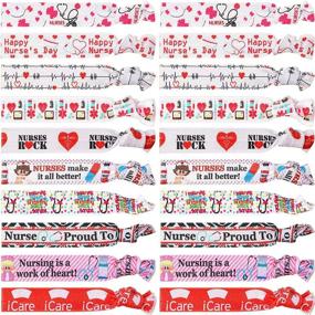 img 4 attached to 🎀 Nursing Hair Tie Set: Perfect Accessories & Gifts for Nurses, Teachers, Graduates, Colleagues, and Friends