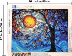 img 2 attached to 🎨 Van Gogh's Dream Tree - 5D Diamond Painting Kit, Full Drill Rhinestone Painting by Number - NineHorse Design for DIY Cross Stitch Embroidery Craft, Home Decor Gift - 30X40CM/11.8x15.7 Inches