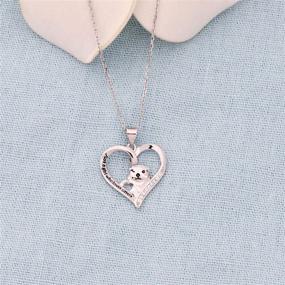 img 1 attached to BEKECH Otter Necklace - Otter Lovers Gifts - Just A Girl Who Loves Otters Sea Animal Heart Pendant - Jewelry Gift for Women, Girls, Friends, Family - Otter Girls Gift