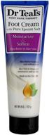 dr teal's shea enriched foot cream: nourishing 8 oz. (pack of 2) - top-rated foot care solution logo
