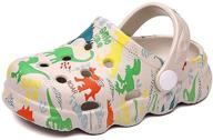 🐊 fadezar toddler dinosaur cartoon slippers for boys | clogs & mules style shoes logo