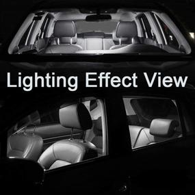 img 1 attached to 🔆 Upgrade Your Toyota Tacoma's Interior with Ultra Bright LED Lights Kit: Map, Dome, License Plate & Vanity Mirror Replacement 2005-2015