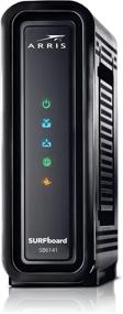 img 1 attached to 🌐 ARRIS SURFboard (8x4) DOCSIS 3.0 Cable Modem - Cox, Spectrum, Xfinity & More Approved (SB6141 Black)