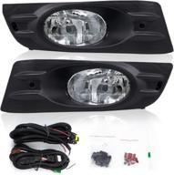 🔦 2006 2007 accord 2dr clear fog light kit - rp remarkable power, oe style fl7051 logo