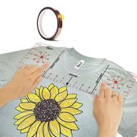 👕 vect tshirt alignment tool: perfectly align vinyl with acrylic tshirt ruler guide logo